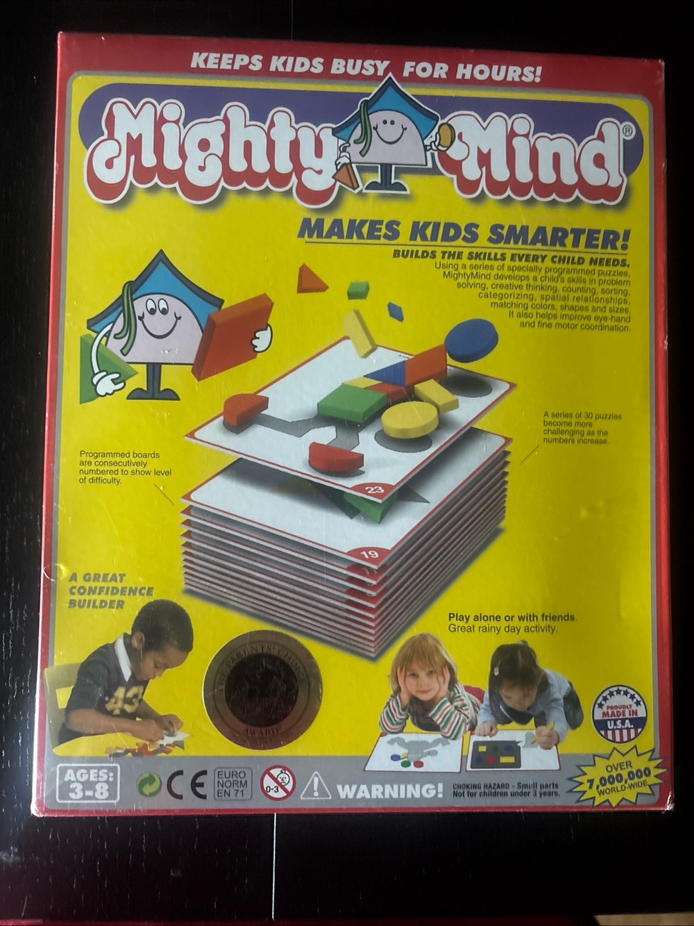 NIB New Mindful Minds Educational Geometric Puzzle Game Ages 3-8 years